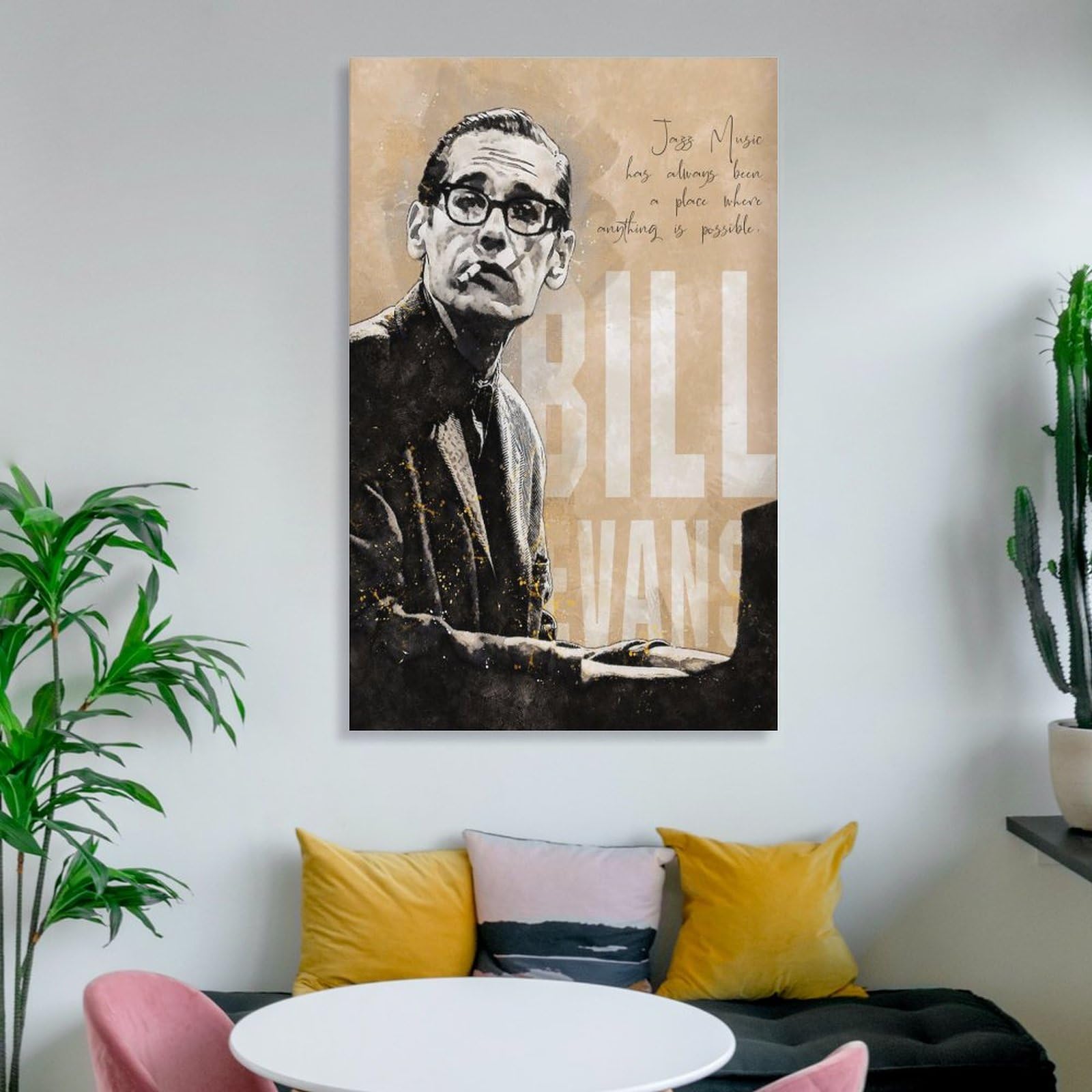 Amazon.co.jp: ジャズ音楽 ビル・エヴァンスのレトロポスター